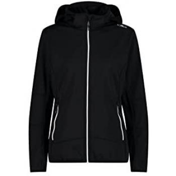 Chaqueta Softshell con Capucha y Cremallera CMP Mujer Negra 32A0456