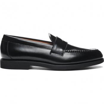 Sebago Ryan Brushed Polaris Black Leather Men's Moccasins