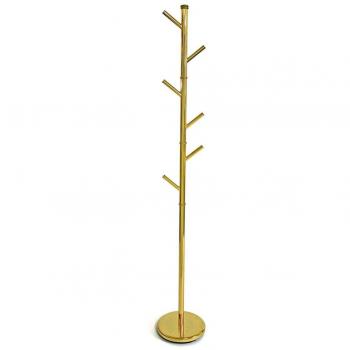 Perchero Versa Dorado Metal Acero Fusion 28 x 179 x 28 cm, estilo industrial, medidas (Al x l x An) 179 x 28 x 28 cm, color dorado