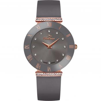 Bellevue Reloj Mujer Analogico Cuarzo con Correa de Tela E.112