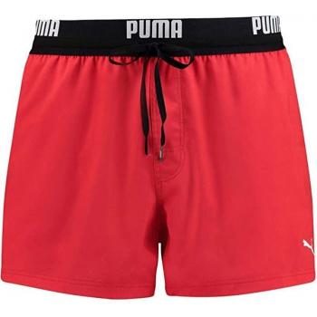 PUMA Swim Men's Logo Length Swim Shorts 100000030-002 Red