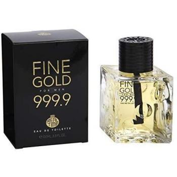Perfume Masculino Eau de Toilette Fine Gold 999.9 - Fragancia Elegante y Sofisticada, 100ml