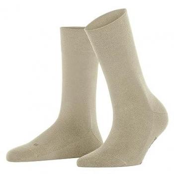 Falke Sensitive New York Lyocell Gentle Grip Socks - Cream, Size 5.5-8, Eco-friendly
