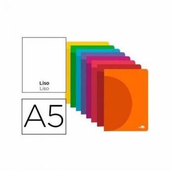 Libreta Liderpapel 360 tapa de plástico A5 48 hojas 90g/m2 rayado nº 46 colores surtidos