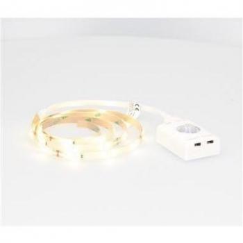 Kit Tira LED 1M con Batería, Sensor de Movimiento y Sensor Crepuscular 2.4W 4200K