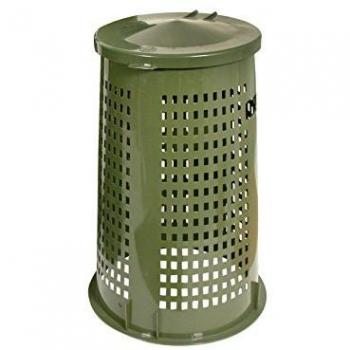 Trespolo Verde Zeffiro con Coperchio 110 Litros Giganplast