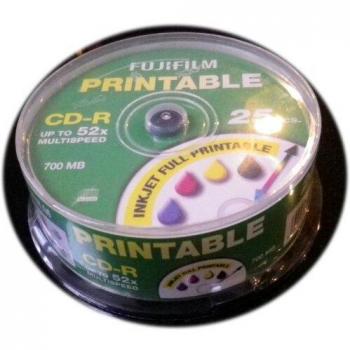 Fujifilm CD-R 700MB 52x Velocidad Lata de 25 Unidades