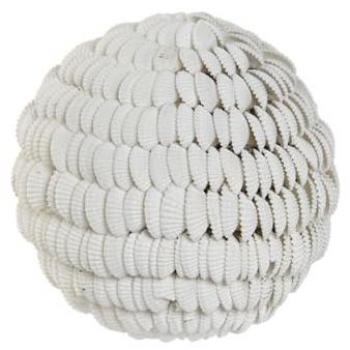 Bola Decorativa Home ESPRIT Blanco 12 x 12 x 12 cm