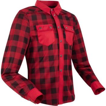 Chaqueta de Moto Segura Jovan Negro-Rojo, características: material resistente al desgaste, protección en codos y hombros, diseño ergonómico, ventilación ajustable, forro térmico extraíble, múltiples bolsillos, reflectantes