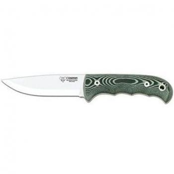 Cuchillo supervivencia Cudeman 148-V con mango micarta verde hoja de 11 cm y funda