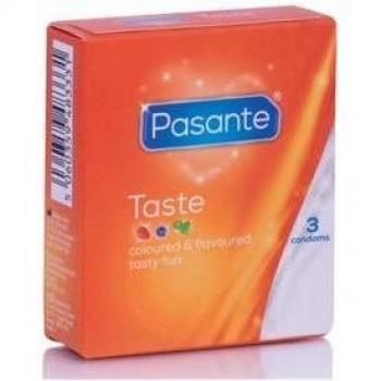 Pasante Preservativos Sabores 3 Uds - Preservativos con diferentes sabores, paquete de 3 unidades