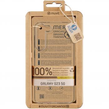 Funda Muvit for Change Recycletek Transparente para Samsung Galaxy S23 5G