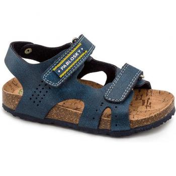 Sandalias Pablosky modelo 505920 para niños en color azul con cierre adherente