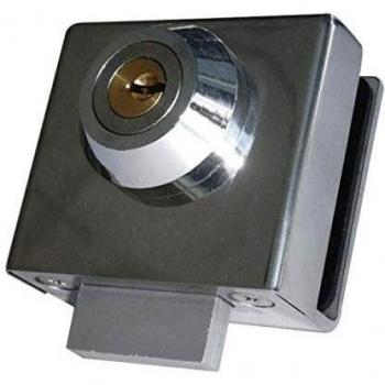 Wolfpack Linea Profesional 3180004 Cerradura CBM 2004 Puerta Cristal Llave Plana, Multicolor