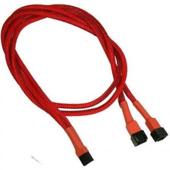 Adaptador de Cable Y 2 x 3-Pin Molex Rojo (0.60 m)