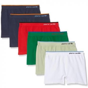 Pierre Cardin PC388, Pack x 6 Bóxers Sin Costuras Para Niño, Multicolor, 12/14