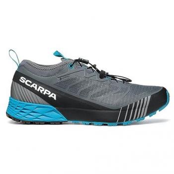 Scarpa Ribelle Run GORE-TEX® Men's Trail Running Shoes - Anthracite/Lake Blue, Size 44.5