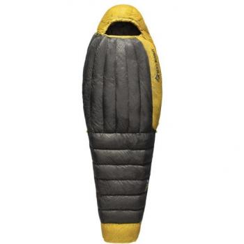 Saco de dormir Sea To Summit Spark -9°C características: ultraligero, compacto, relleno de plumón de ganso 850+ cuin, con tratamiento DWR, diseño ergonómico para mayor comodidad, capucha ajustable