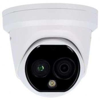 Cámara IP Térmica Bi-Spectro Hikvision DS-2TD1228T-2/QA(B) 256x192, Detección de Temperatura hasta 550°C, IP67, PoE, IA Perimet