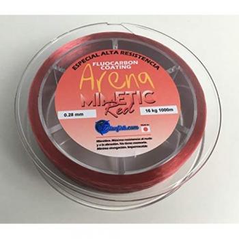 Línea de pesca monofilamento Estanfish 1000m rojo 0.28mm 16kg