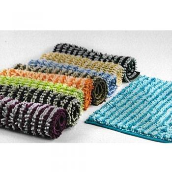 EXP-TRADING Alfombra DE BAÑO Medida 40x60 cm VISÓN Modelo SHAGY Estampado
