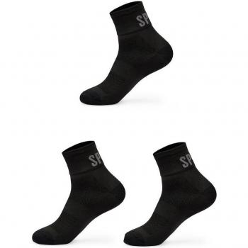 Pack de 3 calcetines de ciclismo unisex Spiuk Anatomic Summer Medium negro