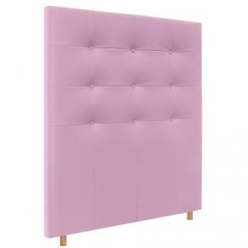 Cabecero Capitoné Rosa de Polipiel 105x120cm hasta el Suelo para Cama Dormitorio