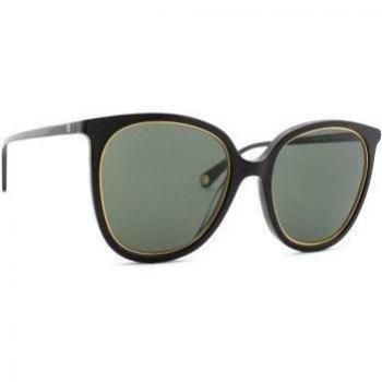 Gucci GG1076S 001 Sunglasses, Female, Black, Size: 56 MM, Stylish with Chain