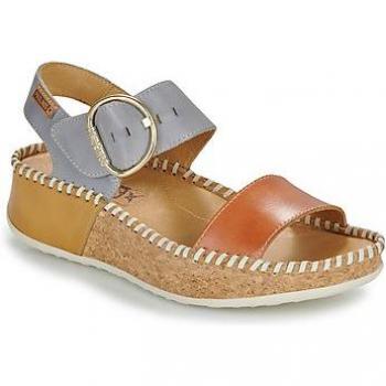 Sandalias de cuña MARINA W1C para mujer con detalle de hebilla decorativa