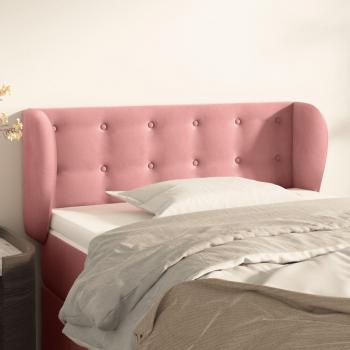 Cabecero de terciopelo rosa 103x23x78/88 cm Vidaxl Rosa