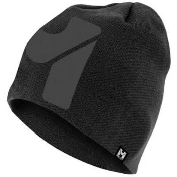 Gorro Millet Logo negro gris oscuro, tipo: gorro, características: nuevo logo, talla única unisex adulto
