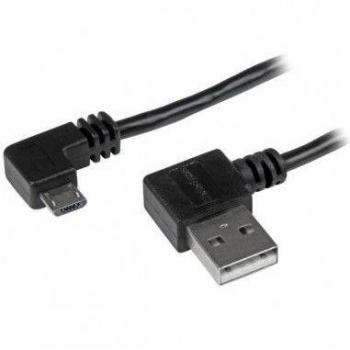 StarTech.com 1m (3ft) Right-Angle Micro-USB to USB-A Cable - M/M - Black