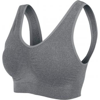 Urban Classics Sujetador Deportivo con Relleno Ropa interior Mujer Gris M