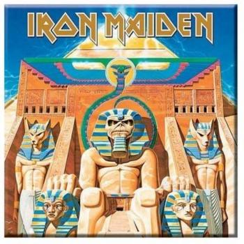 Imán para nevera Iron Maiden Powerslave One Size negro