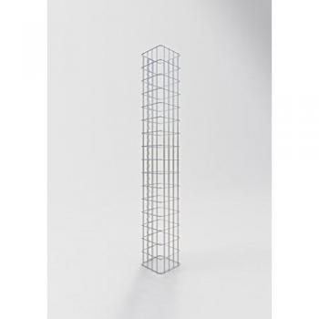 Columna de Gaviones Rectangular 22 cm x 22 cm, Altura 160 cm, Luz de Malla 5 x 10 cm - Fabricada en Alemania
