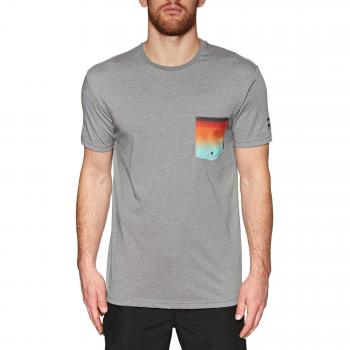 BILLABONG Mens Team Pocket Surf Rash tee Grey Heather N4EQ01 Size - XL