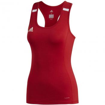 Adidas T19 Tank W Camiseta sin Mangas, Mujer, Power Red/White, M
