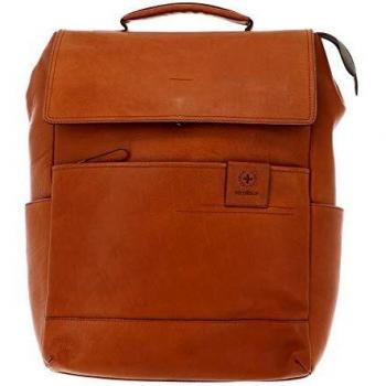 Mochila de Cuero Strellson Hyde Park Theodore para Hombre con Compartimento para Laptop 43 cm - Color Cognac