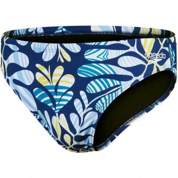 Bañador de hombre Speedo Escape Brief 5cm azul oscuro amarillo azul claro - 36