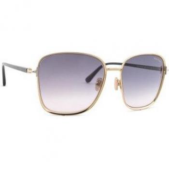 Tom Ford Fern Square Sunglasses FT1029 28B 57 - Rose Gold/Orange Solid - Size: One Size