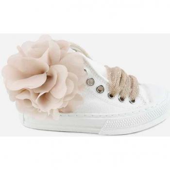 BOTAS LONA FLOR BLANCO PLUMETI URBAN57