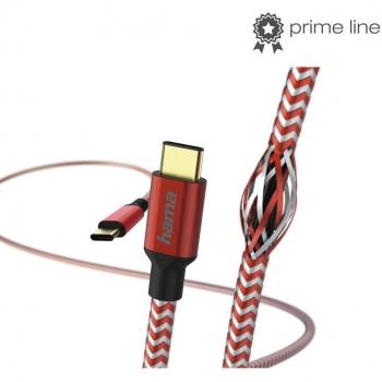 Cable Reflectante USB Type-C a USB Type-C, 1.5 m, Rojo, USB 2.0, Carga y Datos