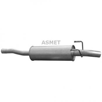 Silenciador trasero ASMET 02.054 - Silenciador de escape, compatible con diversos vehículos, fabricado en acero inoxidable, diseño optimizado para reducción de ruido, fácil instalación, cumple con normativas ambientales