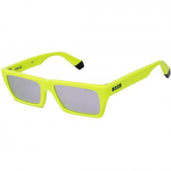 Polaroid Men's Sunglasses PLD MSGM 1/G YDVEX, Yellow Frame, 53mm Lens