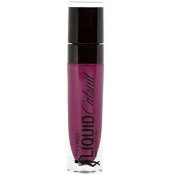 Wet n Wild - MegaLast Liquid Catsuit Matte Lipstick - Barra de Labios Mate Líquida y Brillante, con Acabado Mate Muy Pigmentado - Vegana - Berry Recognize - 1 Unidad