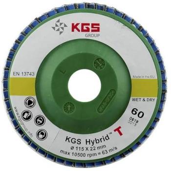 Disco Abrasivo Diamantado Hybrid T KGS D.115 Eje-22 Grano 120 para Granito, Cuarzo, Mármol y Materiales Duros