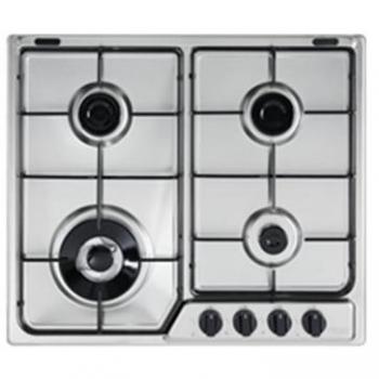 Encimera de Gas DeLonghi YAF 46 ASDV 4 Fuegos Inoxidable 58 cm con Comandos Frontales