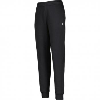 Champion Authentic Rib Cuff Joggers para Hombre con Logotipo Estampado, Slim Fit, Color Negro