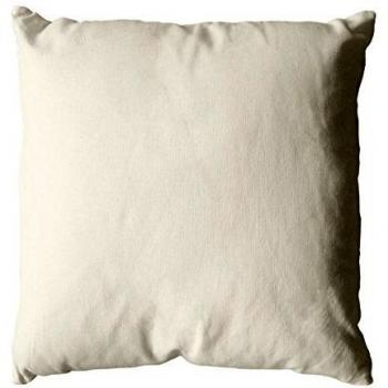 Cojín Cuadrado Ecru 40 x 40 cm - 100% Algodón Oeko Tex, Desenfundable y Lavable en Máquina