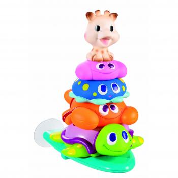 Vulli 523409 - Pirámide de animales para el baño, diseño Sophie la jirafa